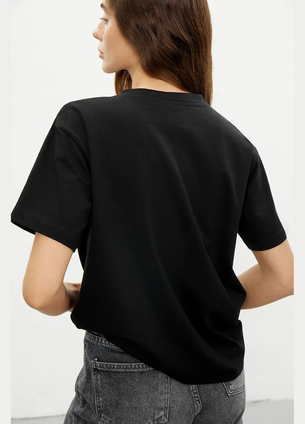 Футболка oversize 1005-22 Papaya - (253737457)