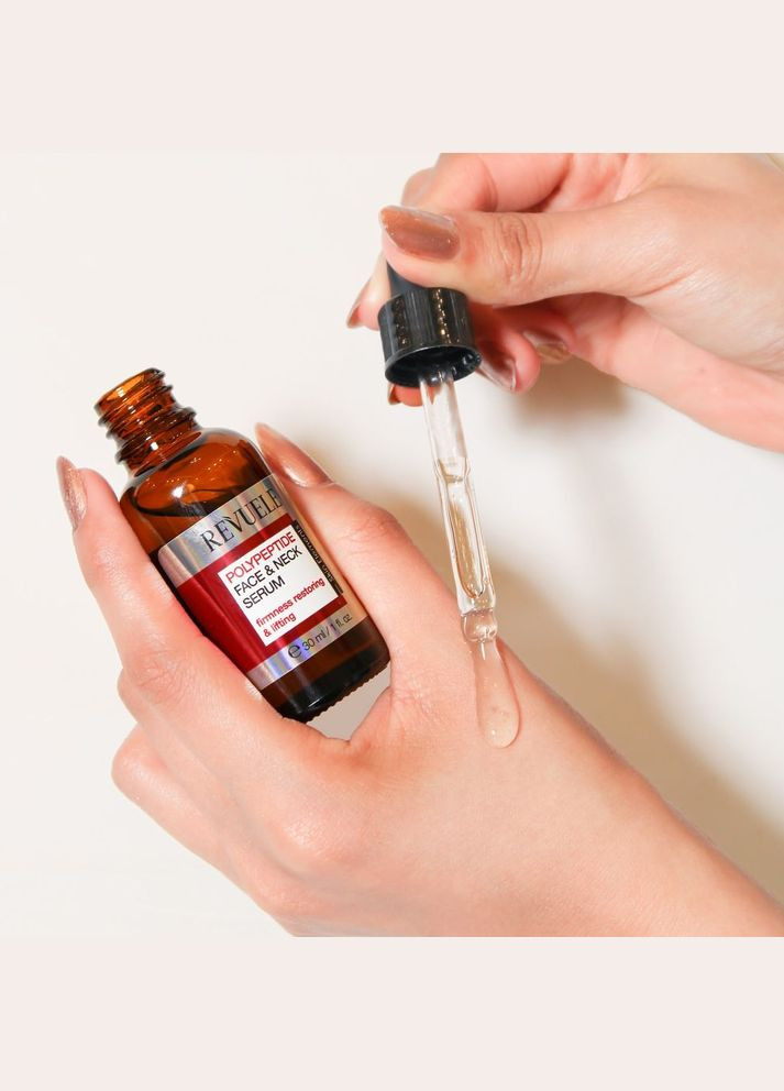 Сыворотка для лица и шеи с полипептидами 30 мл REVUELE Сироватка для обличчя та шиї (315049902)