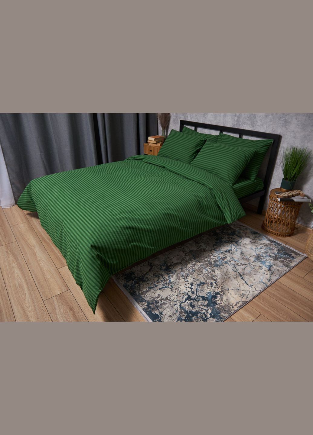 Комплект постельного белья Бязь Gold Люкс King Size 220x240 наволочки 2х40х60 (MS-820003255) Moon&Star Juniper (288535986)