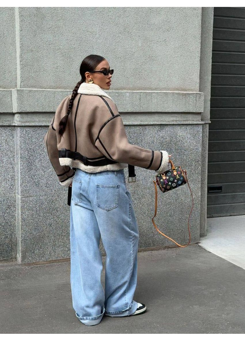 Дубленка женская трендовая (замеры в описании) Vione (368708726)