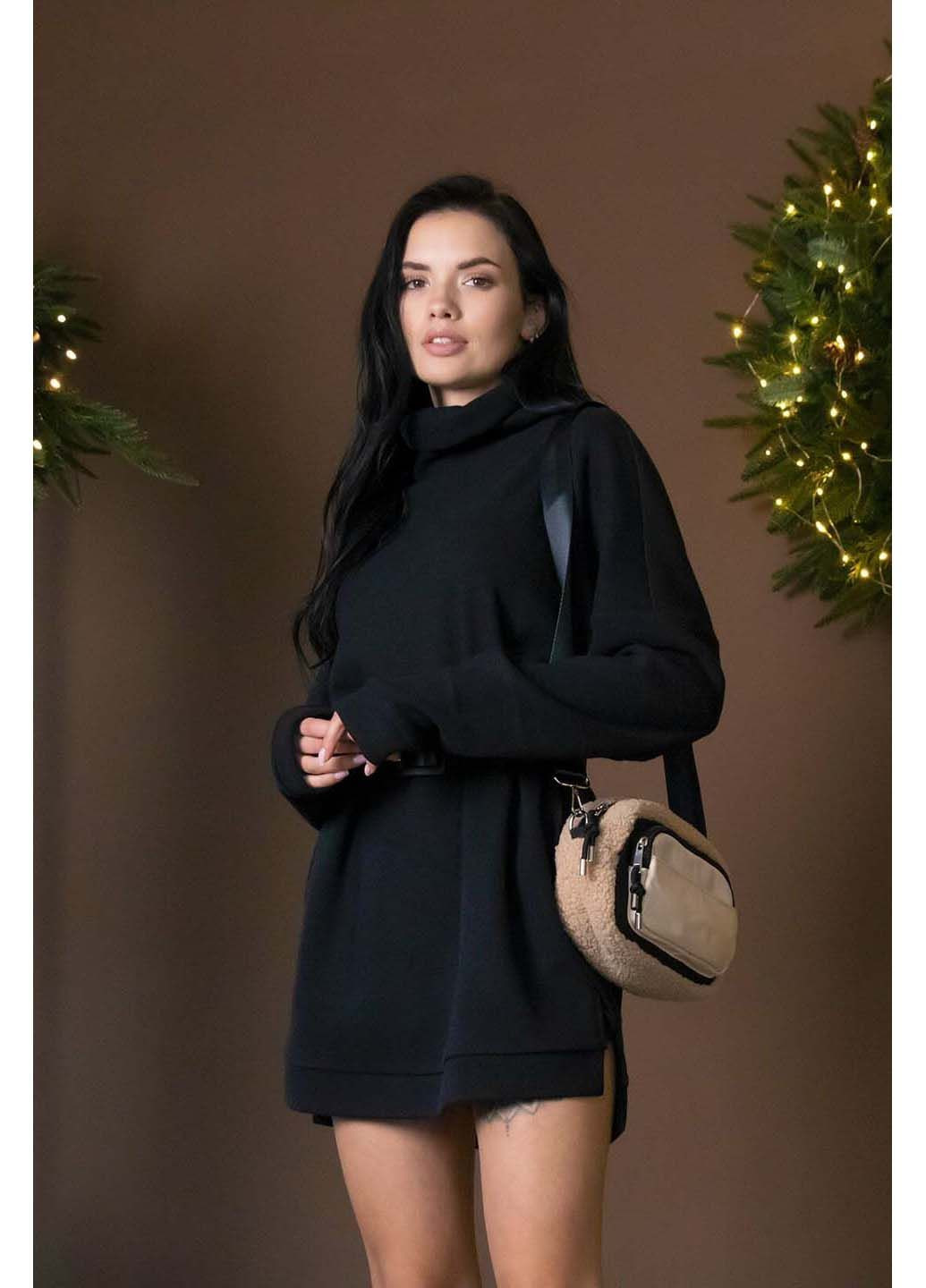 Черный демисезонный свитер Ри Мари