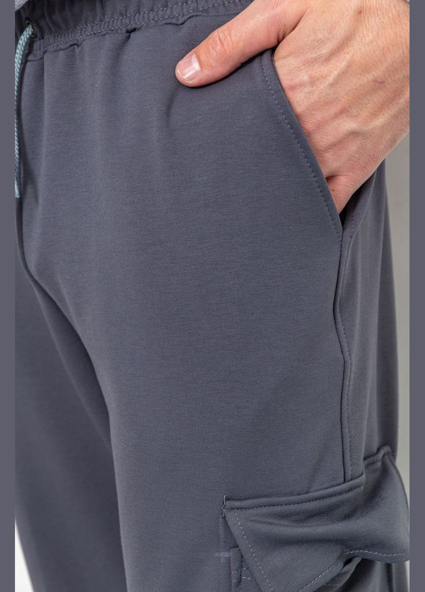 Спортивні штани чоловічі двонитка, колір чорний, Ager (276839959)