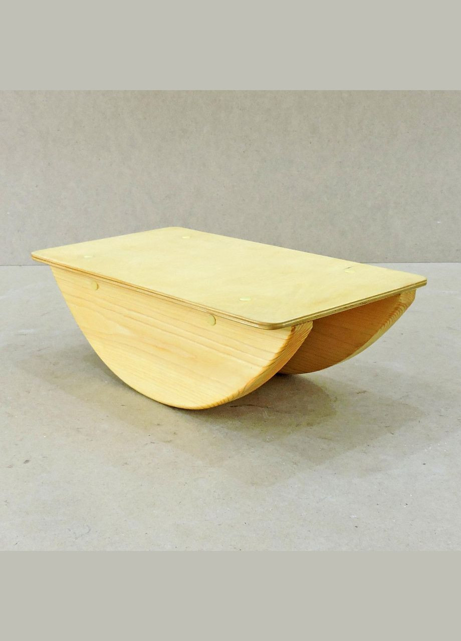 Балансувальна дошка з дерева Канпур 45х25х15 каррі (БЛН-450103) No Brand (328909881)