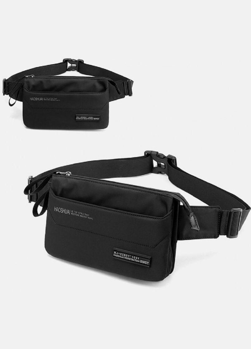 Сумка поясная бананка Черная (SAT08-999-9A) Confident (329033990)