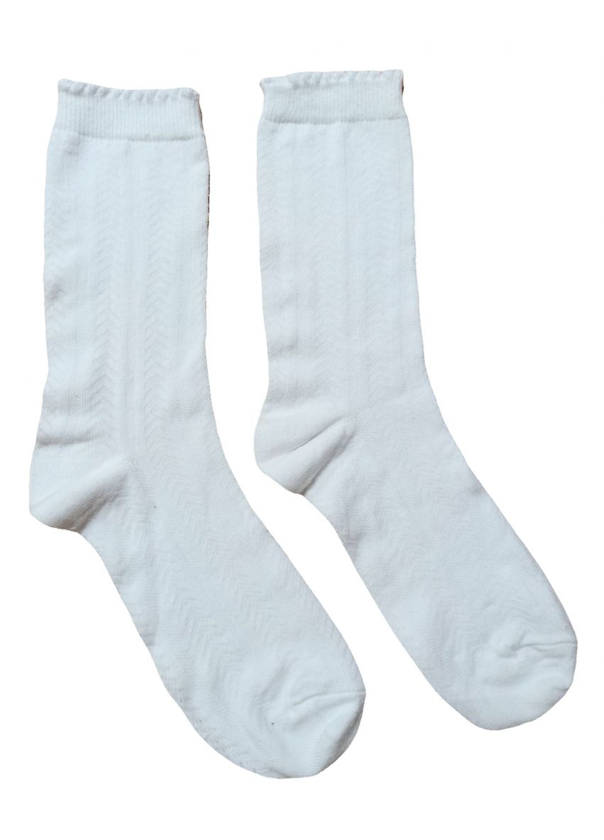 Шкарпетки довгі для дівчинки BDO57239-1 білий George (263428617)
