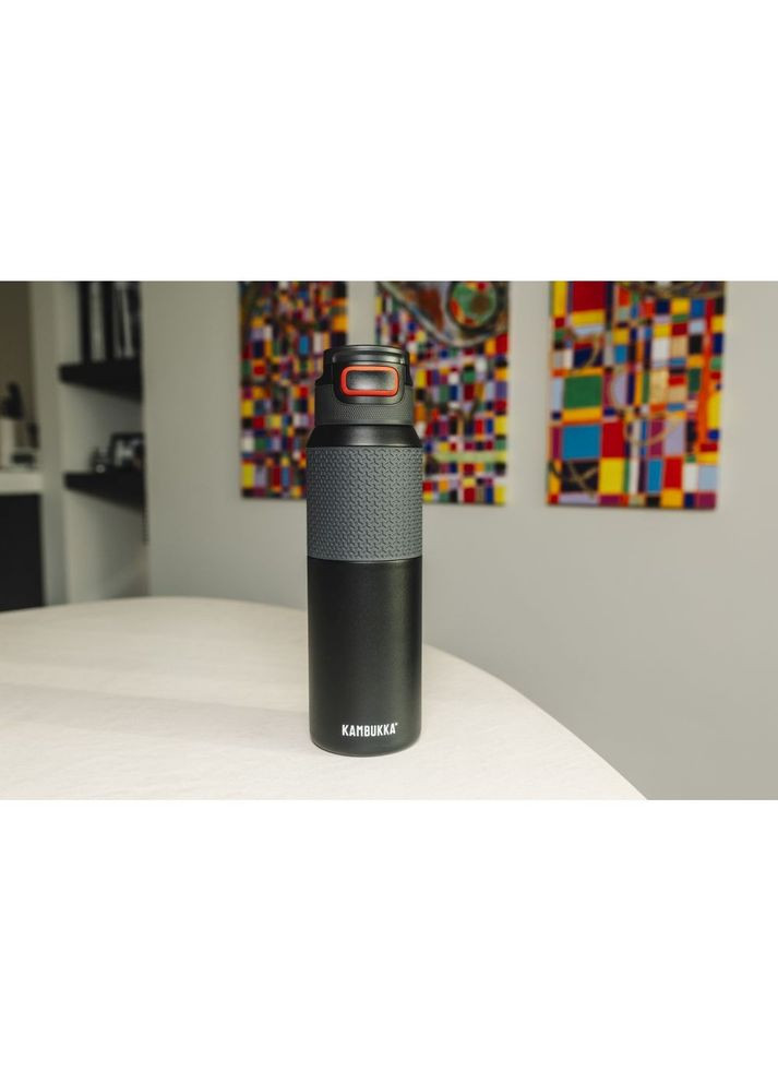 Термопляшка Elton Insulated 1000 мл чорна 11-03037 Kambukka (316469019)