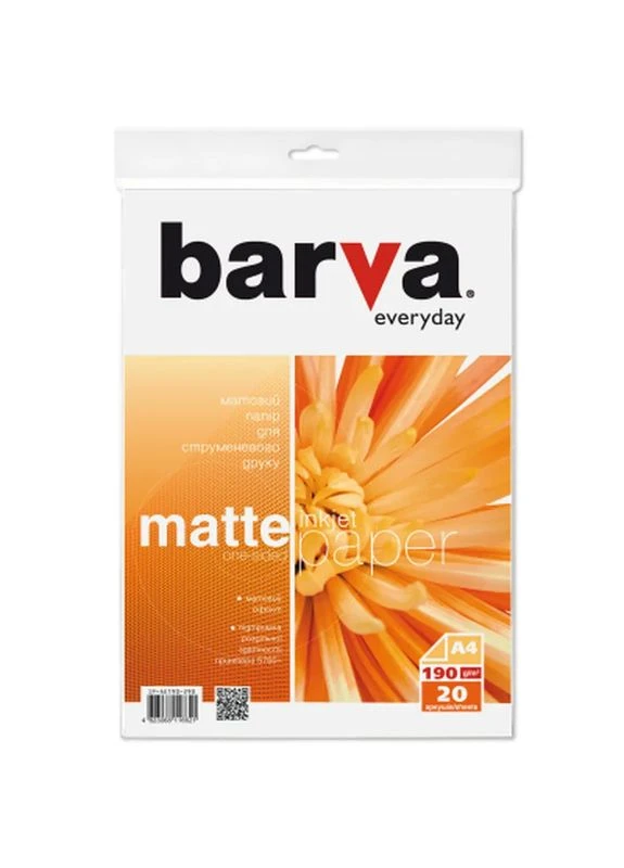 Фотобумага A4 Everyday матовая 190г 20л (IP-AE190-290) Barva (399571710)
