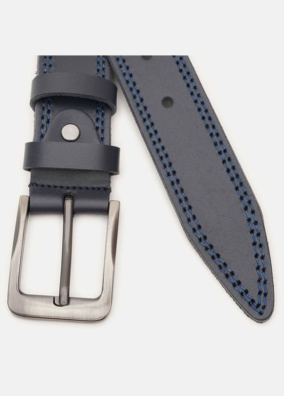 Мужской кожаный ремень V1125FX42-navy Borsa Leather (359377750)