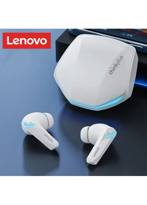 Бездротові спортивні вакуумні навушники Lenovo Thinkplus GM2 Pro TWS, Bluetooth у кейсі Білі MDR No Brand (371794166)