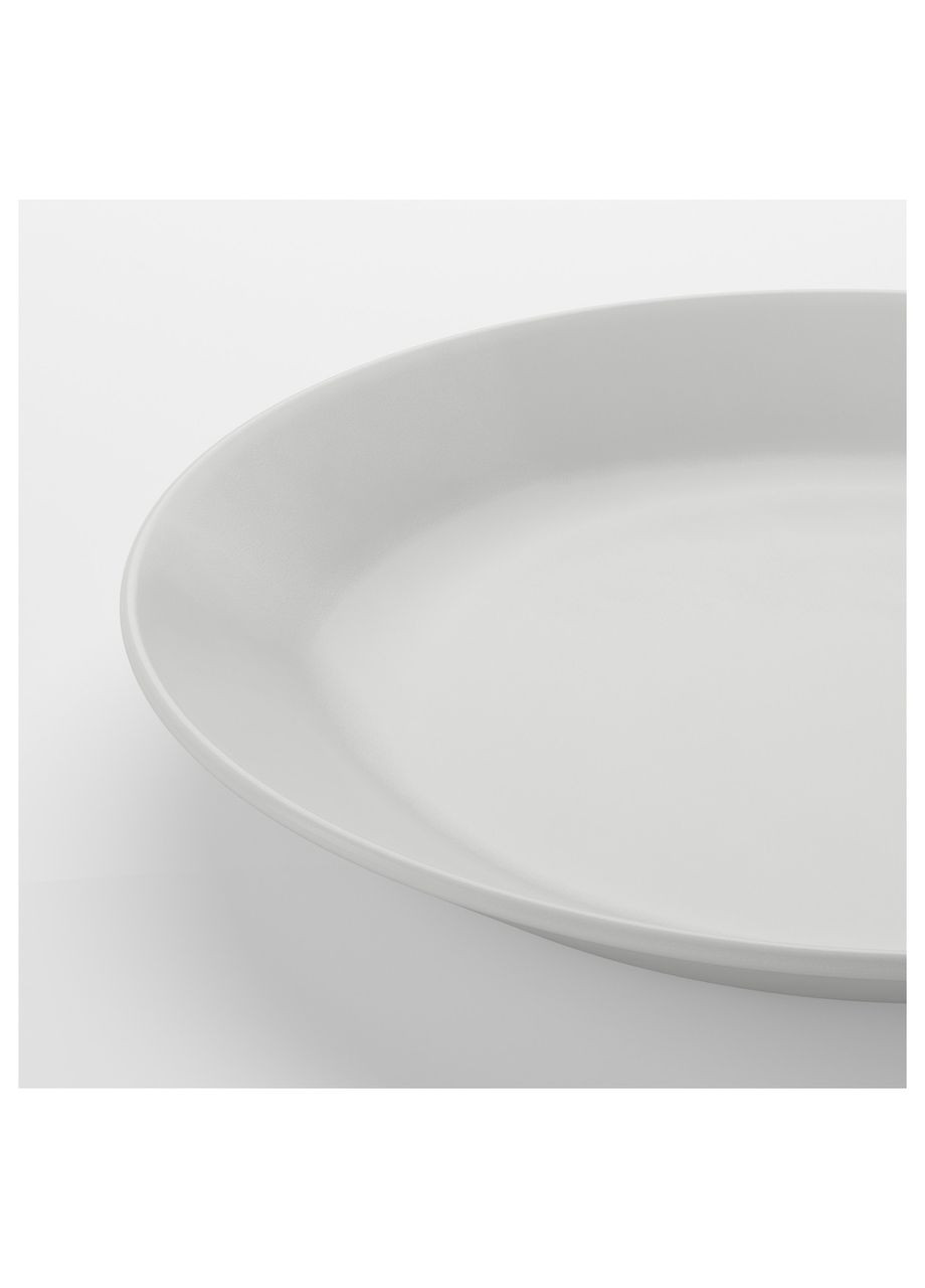 Тарелка белый 25 см IKEA (272150557)