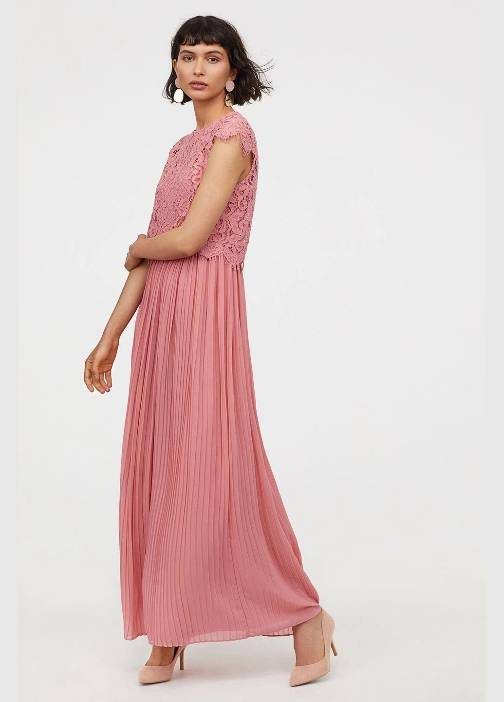 Рожева сукня максі жіноча H&M