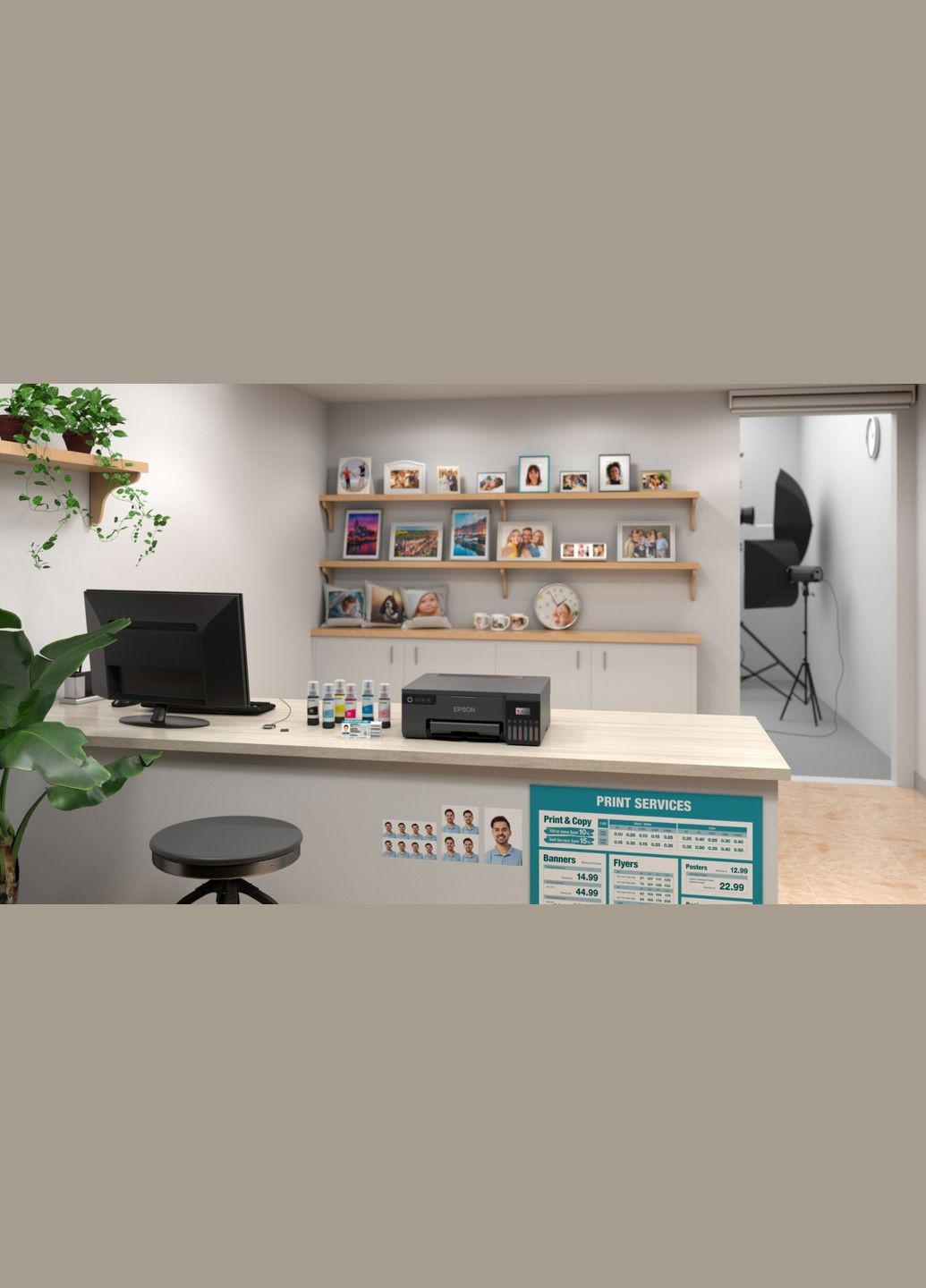 Принтер А4 кол. L8050 з Wi-Fi (C11CK37403) Epson (315004163)