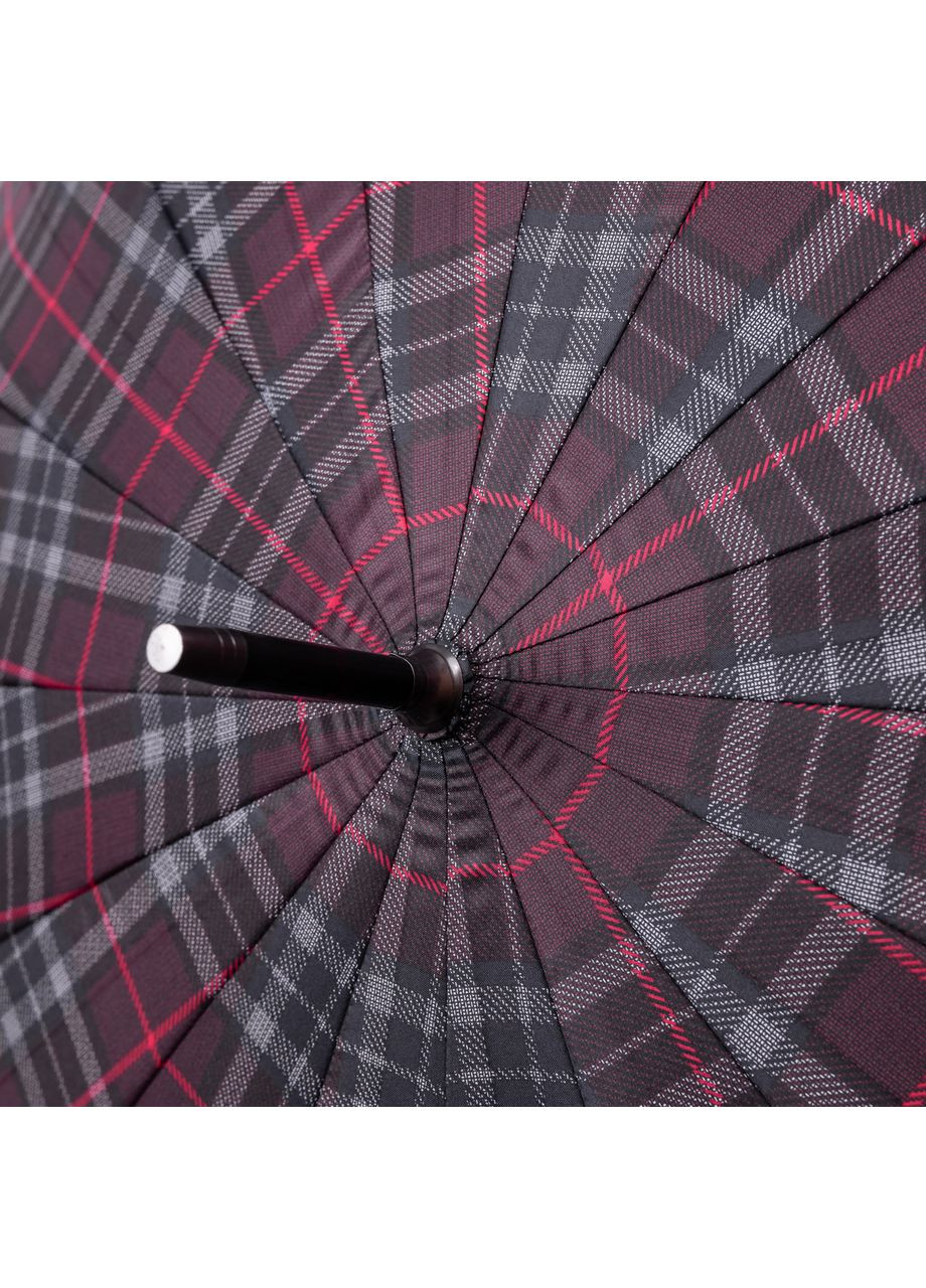 Червона} класична парасолька-тростина напівавтомат з поліестеру 16 спиць діаметр 117 см червона hp-23-4r Yiwu (370675767)