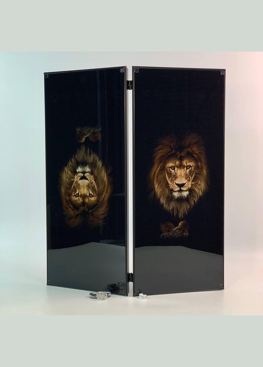 зі скла, Лев, 61×27×5 см, арт. 250002 Кавун Нарди (335212037)