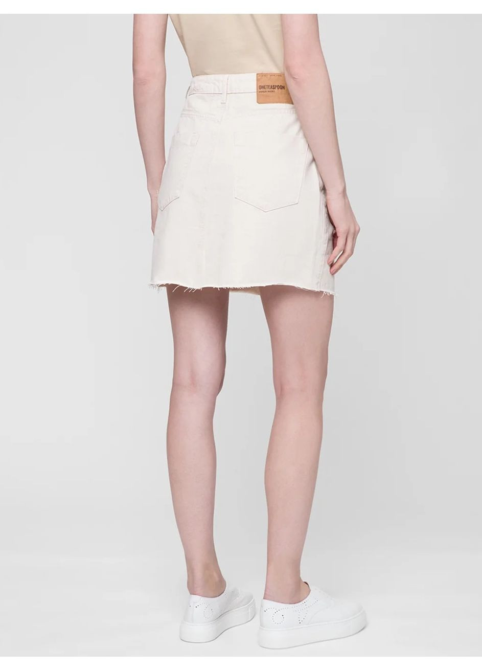 Бежевая юбка One Teaspoon