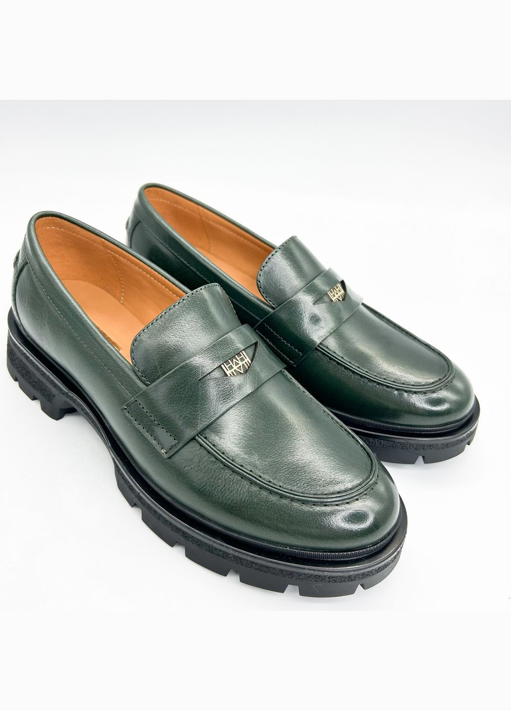 Anemone Лоферы (р) Кожа 0-1-1-PY-458A-11B зеленый з, — (328836245)