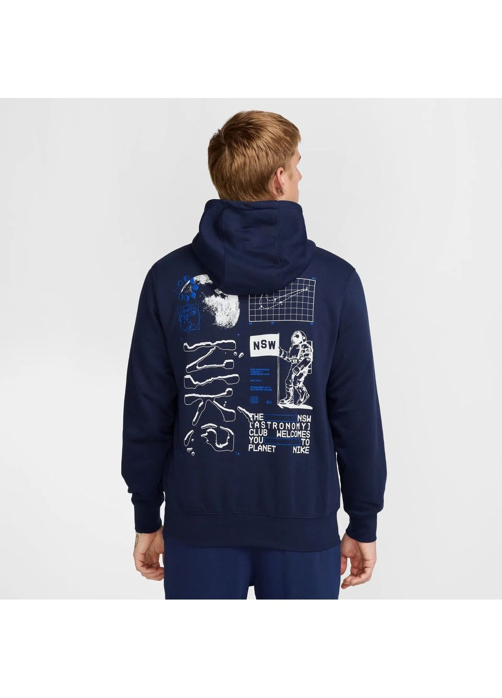 Худі чоловіче Club Ft Po Hdy Moon Gfx Blue Nike (364836761)
