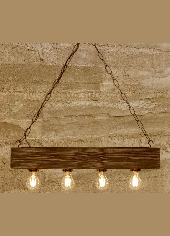 Підвісний світильник з дерева Паруа капучино (ЛЮС-001709) No Brand (328082532)