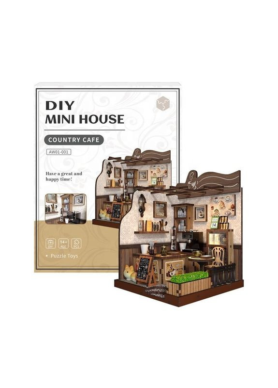 Румбоксу Заміська кав'ярня Country Café DIY Mini House Kit Roombox AW01-001 No Brand (362452877)