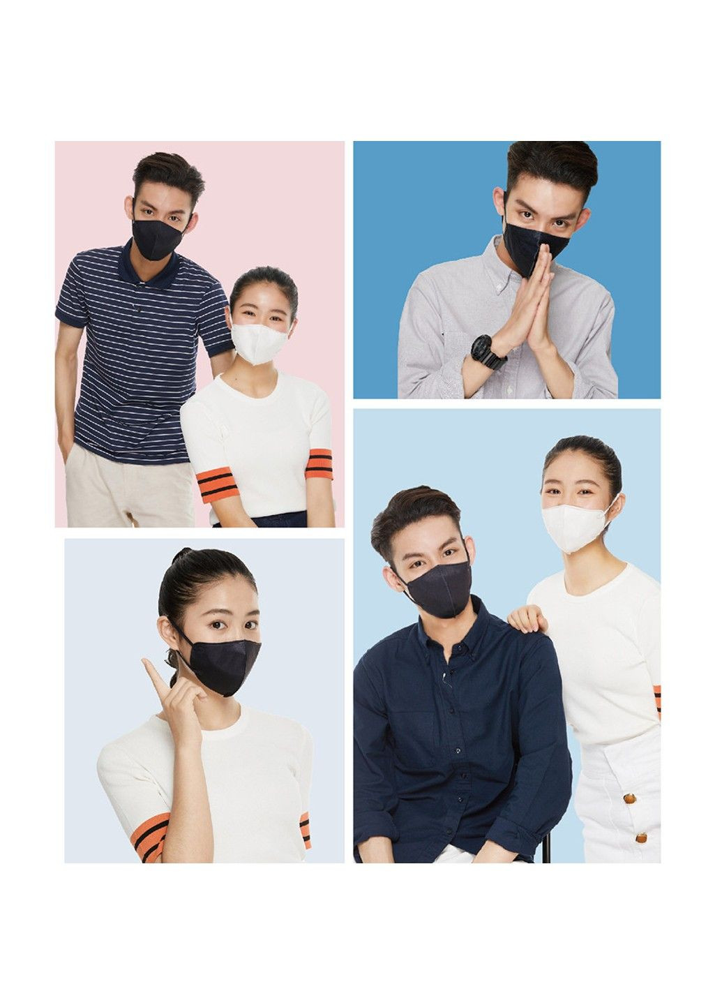 Маска без клапана 3M Nexcare Черная с угольным фильтром Ультралегкая размер М 3 шт 3М (305055364)