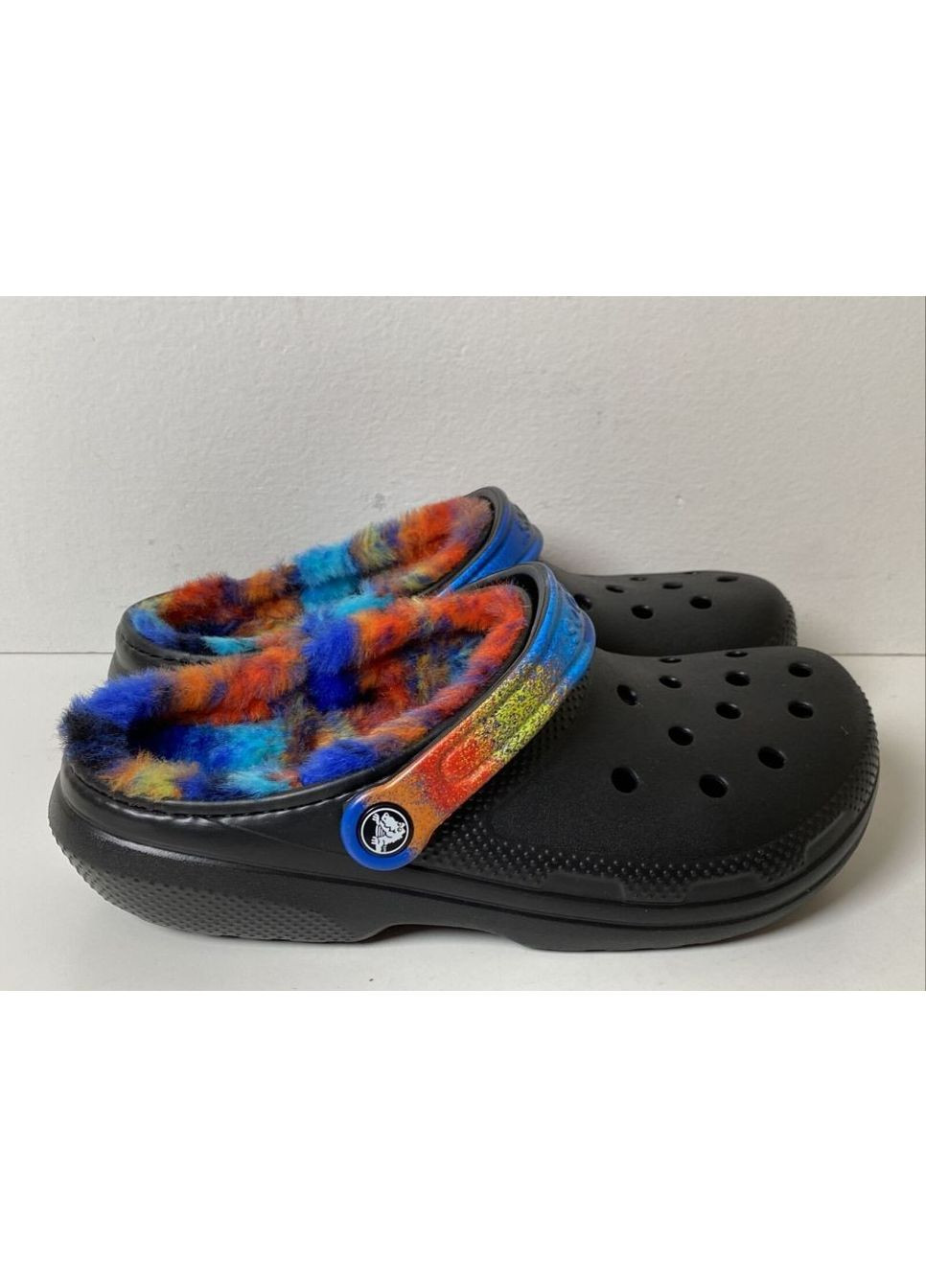 Женские кроксы утепленные Синие Classic Clogs Navy Crocs Lined (349732027)