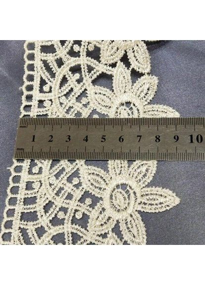 (1 м) Мереживо макраме Sindtex 9 см (13 м) колір - айворі (M729-93-084) Plus-plus (352745527)