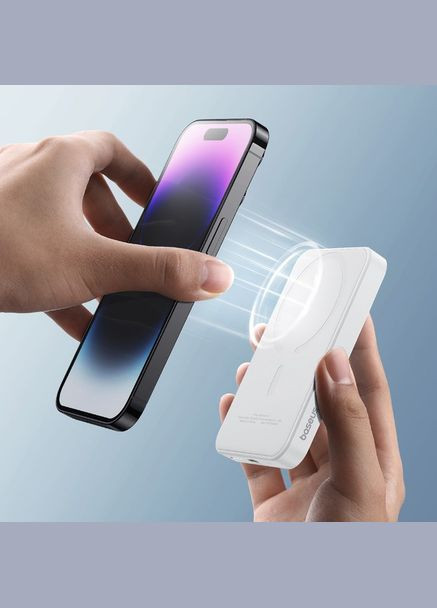 Внешний аккумулятор – магнитное зарядное MagSafe Power Bank 5000 mAh 20 W (PPCXM05) Baseus (308336898)