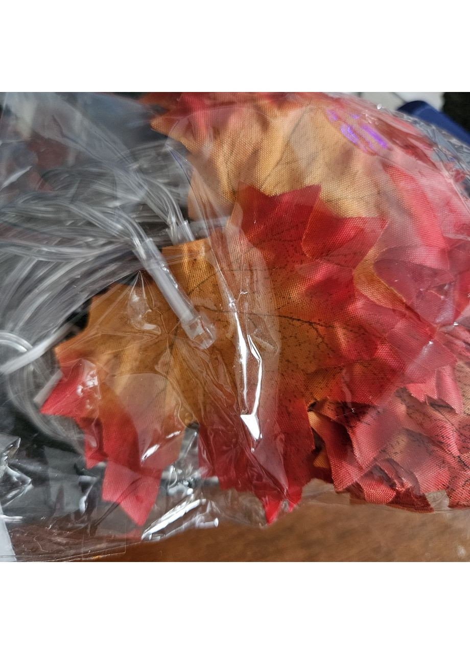 Гирлянда оранжевые кленовые листья 6м 40LED ламп USB A.G. (362961878)