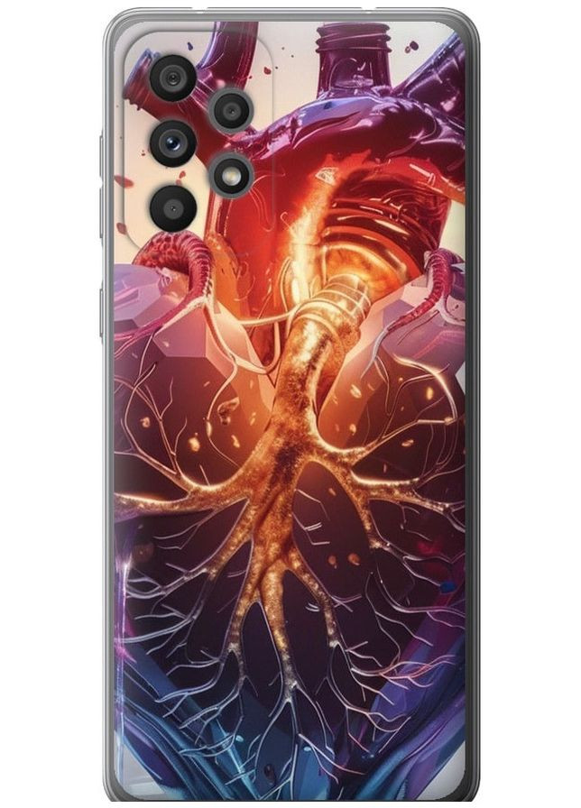 Силиконовый чехол 'Crystal Heart' для Endorphone Samsung Galaxy A73 A736B (286770132)