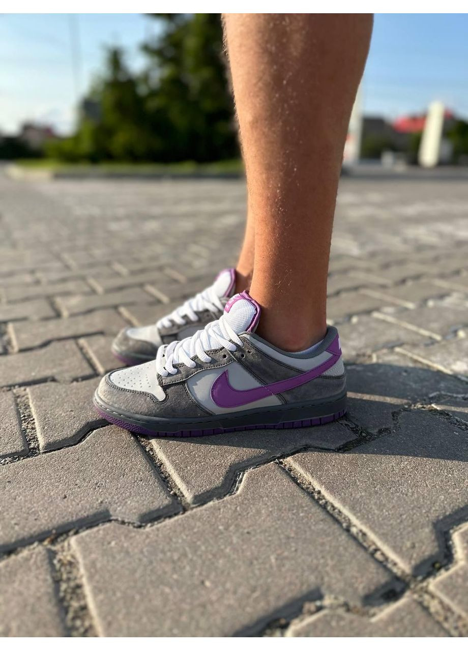 Сірі Осінні кросівки чоловічі nike sb dunk low x otomo katsuhiro grey purple найк сб данк No Brand
