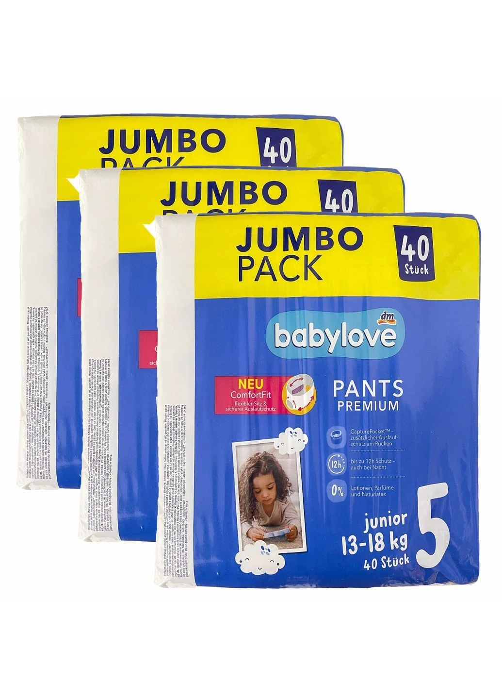 Подгузники-трусики Premium 5 junior Jumbopack 13-18 кг 120 шт (122173815) BabyLove (372486601)