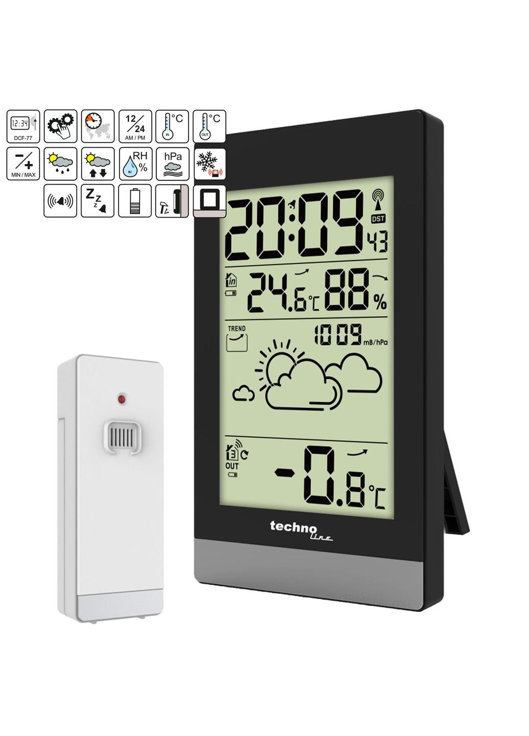 Метеостанция WS9132 Black (WS9132) Technoline (315341906)