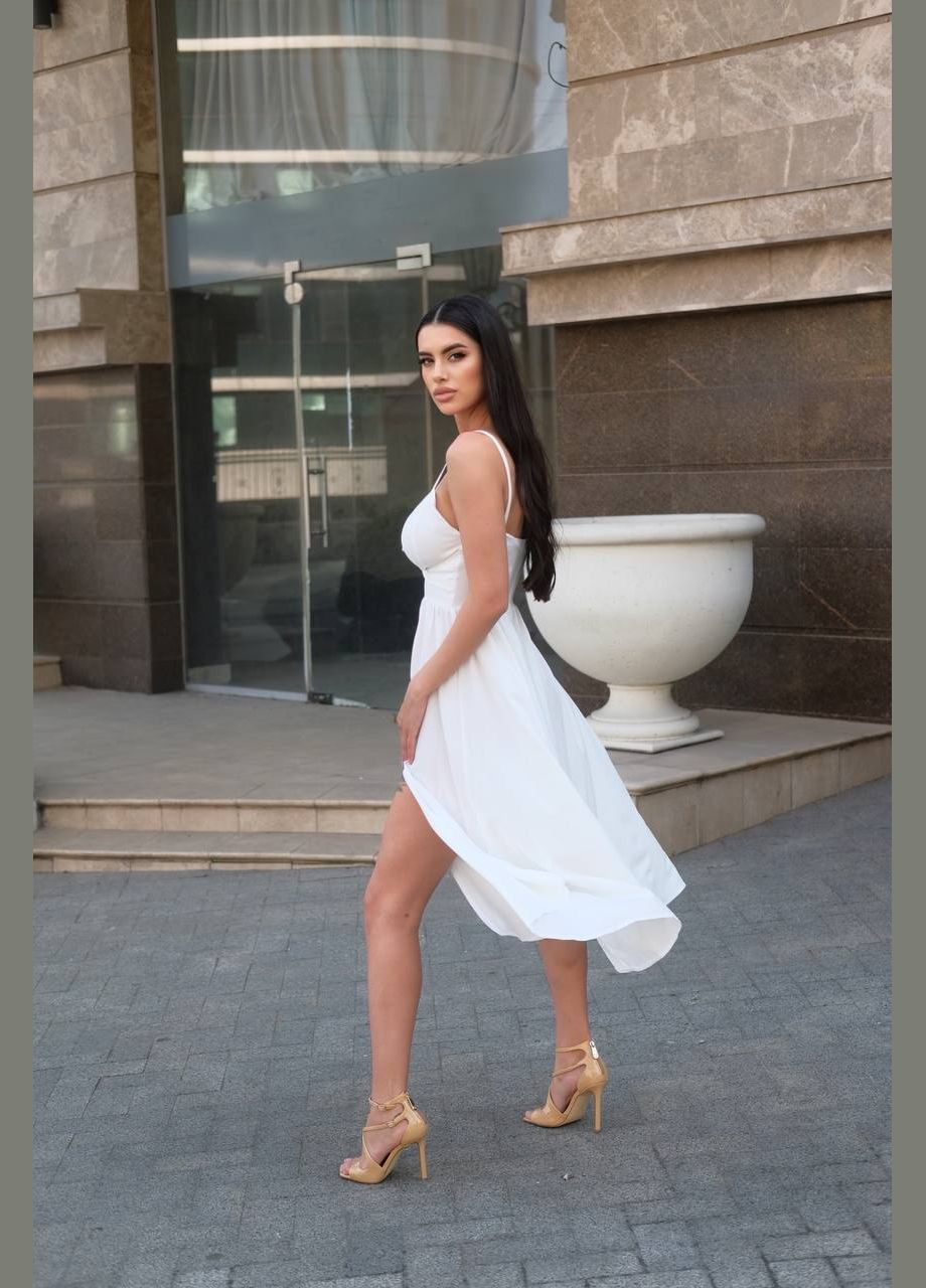 Молочное праздничный платье No Brand однотонное