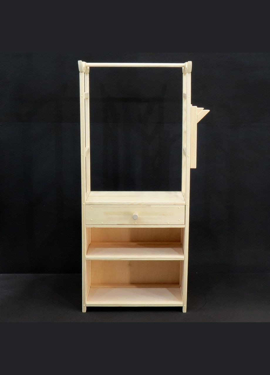 Стойка вешалка для одежды из дерева Полатен бланже (СВГ-004301) No Brand (328078305)