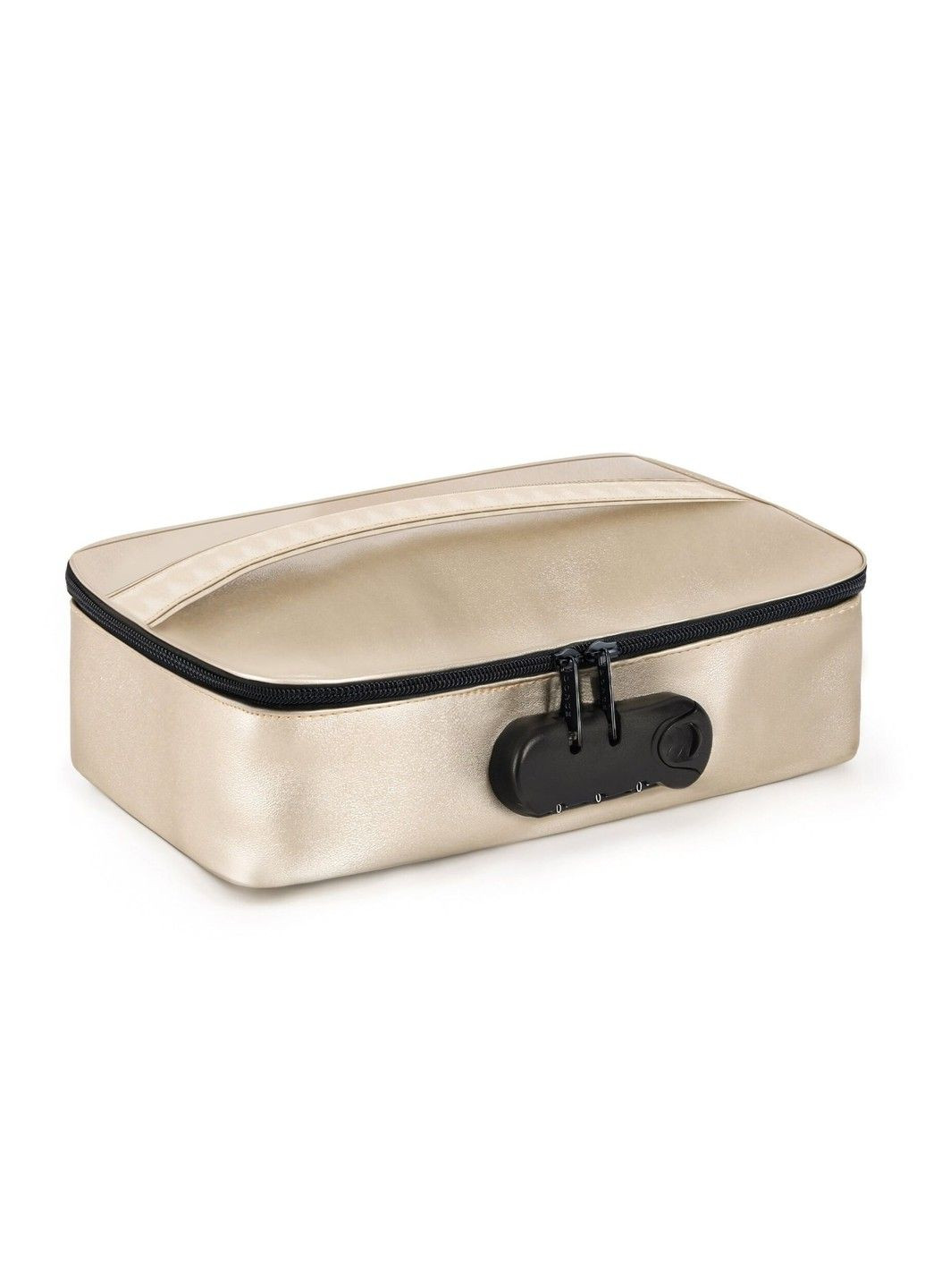 Кейс для игрушек DISCREET BOX LUXURY GOLD кодовый замок 27×16×7,62 см футляр для секс игрушек Dorcel (322740132)