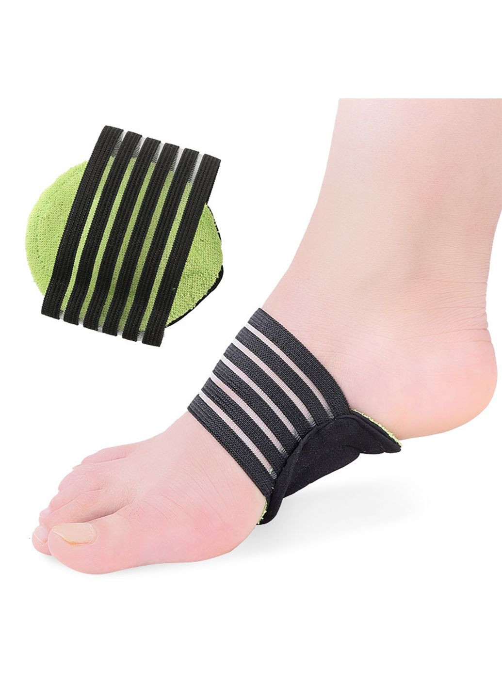 Ортопедические стельки супинаторы для поддержки продольного свода стопы или при плоскостопии черные No Brand (314872831)