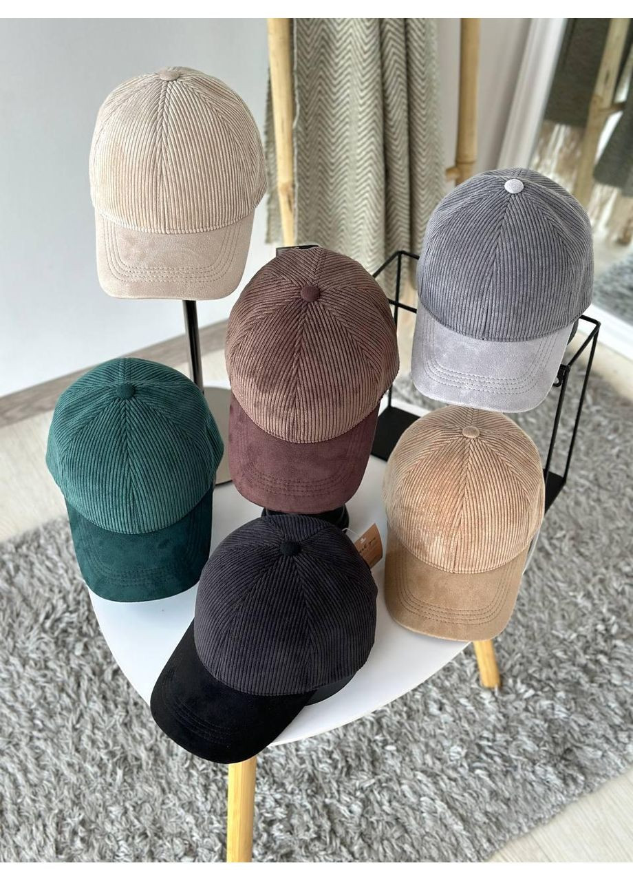 Бейсболка Вельвет, Бейсболка Вельвет с замшевым козырьком, Бейсболка Вельвет на флисе Коричневый/Бордо No Brand (368669554)