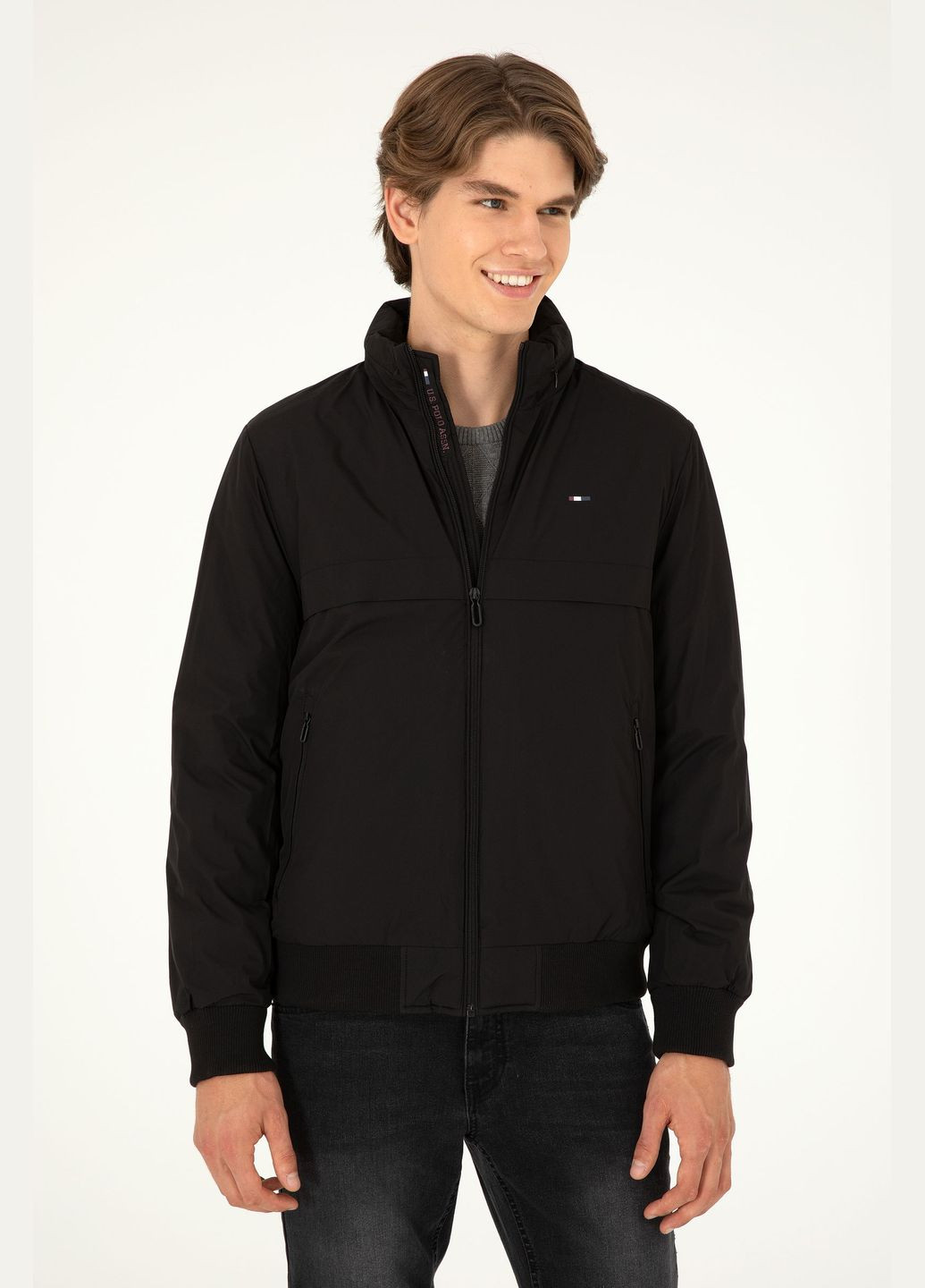 Черная куртка u.s. polo assn. мужская U.S. Polo Assn.