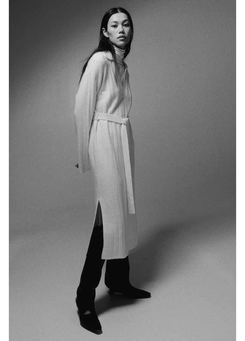 Молочна кежуал сукня-поло H&M однотонна