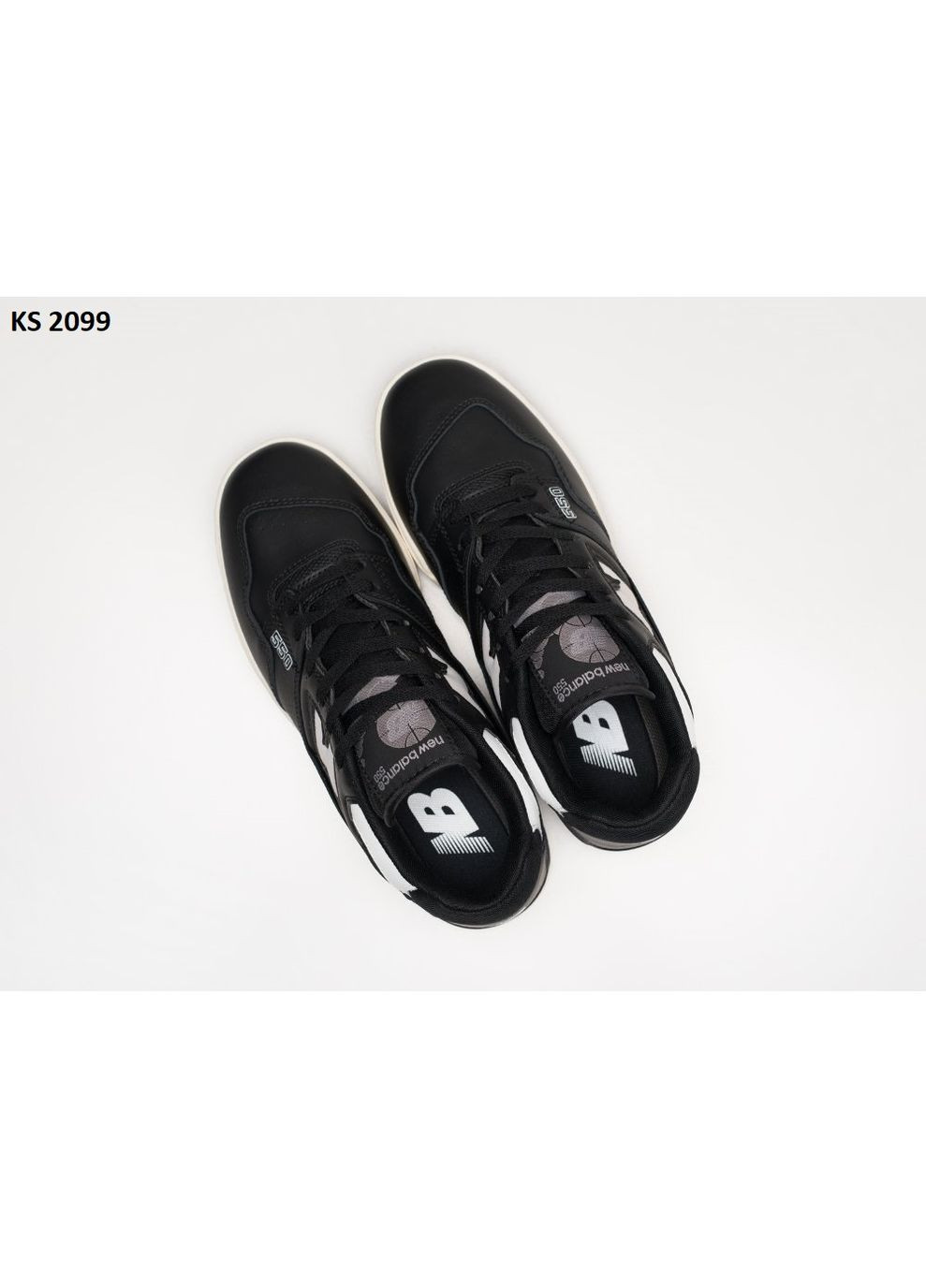 Черные демисезонные кроссовки мужские new balance 550 black white нью беланс 550 No Brand