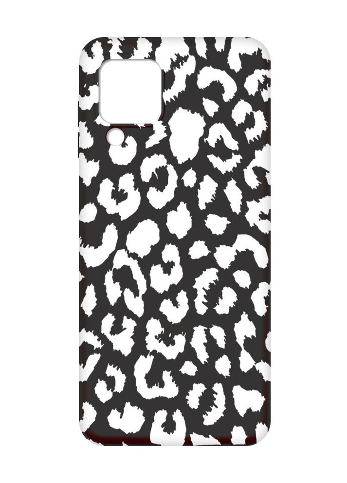 Матовый чехол на Samsung Galaxy M32 / A22 / M22 4G Леопардовый принт Белый (принт 375) Creative (355387903)