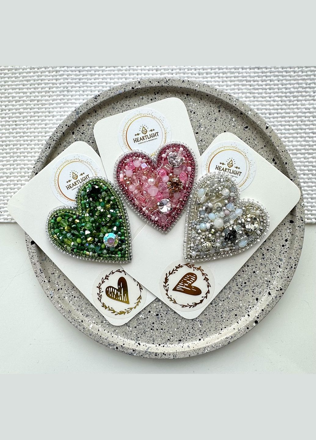 Брошь "СЕРДЦЕ БЕЛОЕ" HeartLight (338379248)