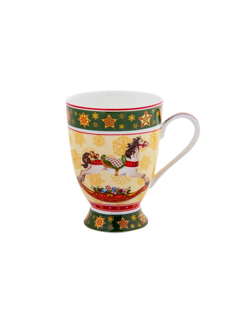 Чашка фарфоровая Лошадка Christmas collection 300 мл 986-137 Lefard (365653786)