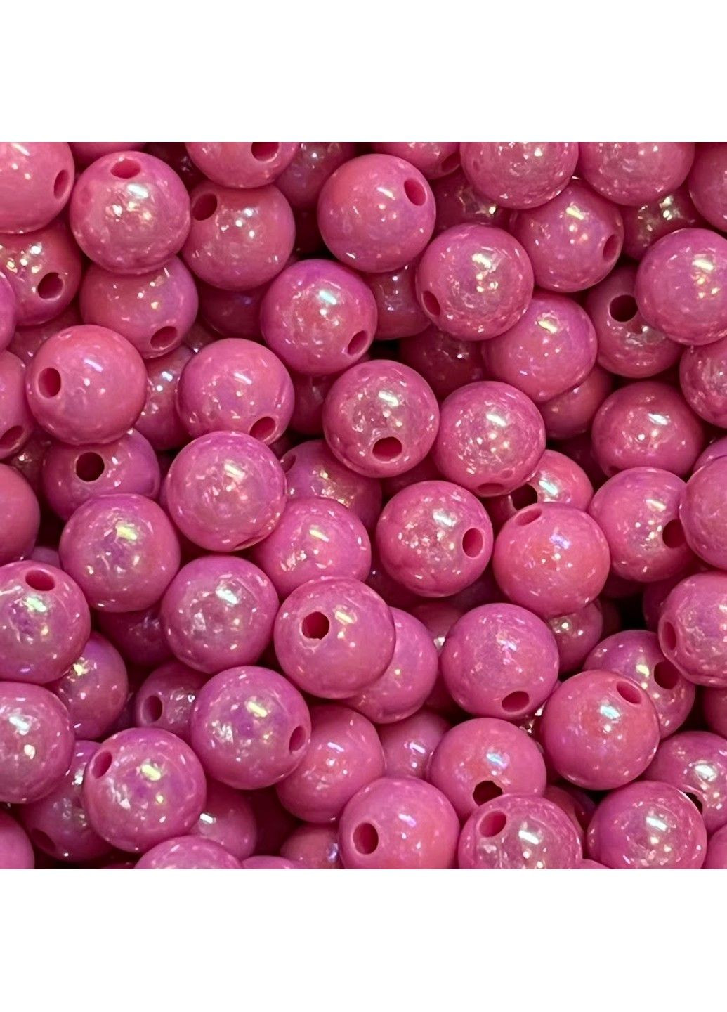 Намистини- Акрилові- перламутрові 8 мм, колір -малиновий, арт 017852, ≈20 грам упаковка -73-75 шт No Brand (319849629)