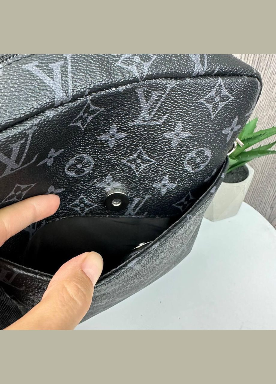 Набір чоловіча сумка планшетка + шкіряний ремінь чоловічий чорний No Brand (314455024)