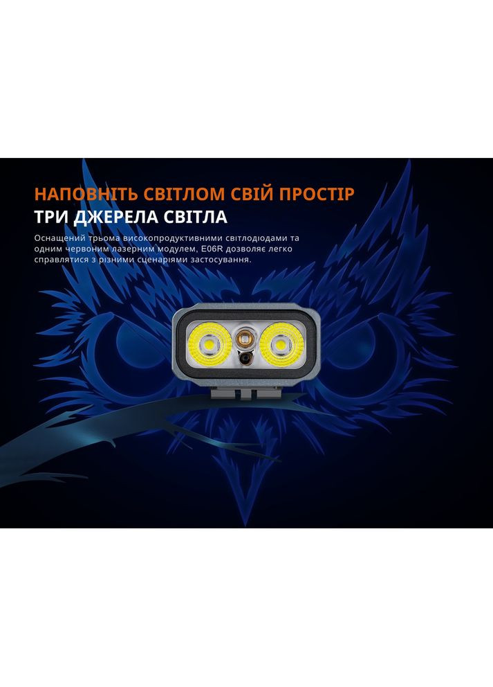 Ліхтар наключний E06R, чорно-коричневий | Лімітована серія Fenix (363318382)