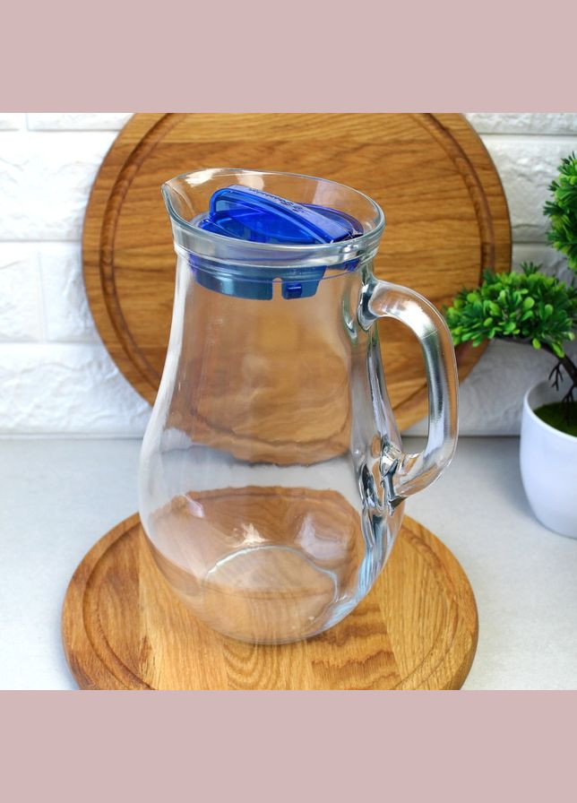 Глечик для соку 1.85 л Синя кришка Jug Bistro Pasabahce (315132825)