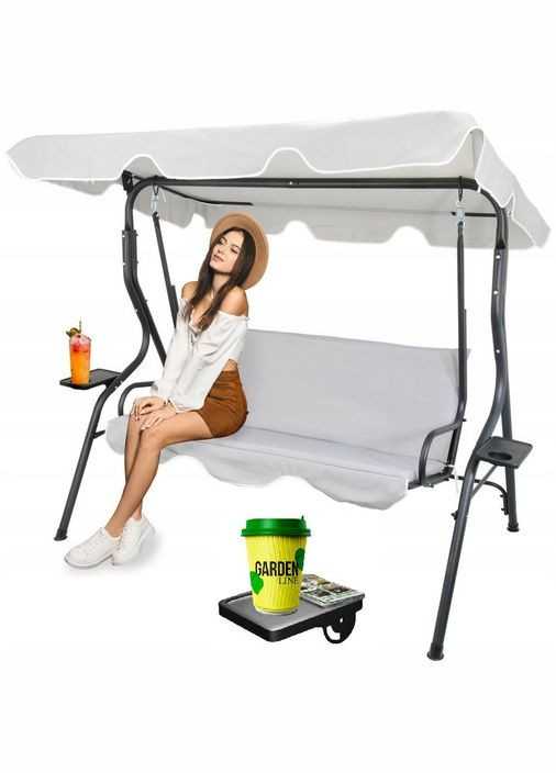 Садовые качели GardenLine VIP 170*110*153см Grey No Brand (347311737)