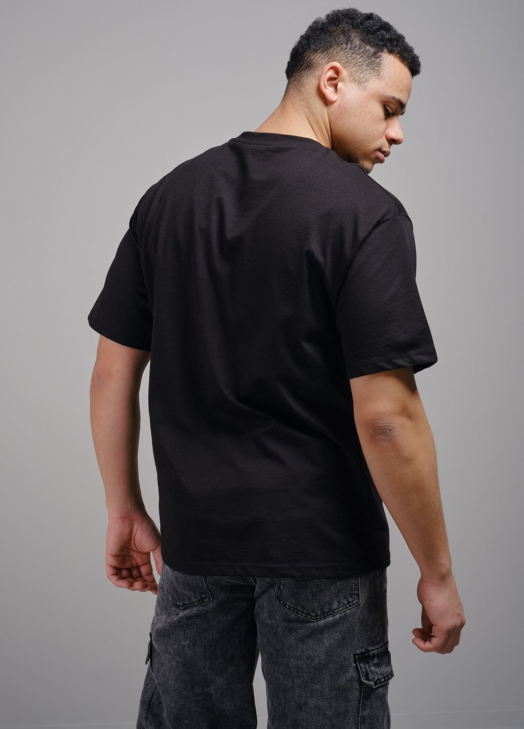 Чорна футболка чоловіча чорна 342988 Power