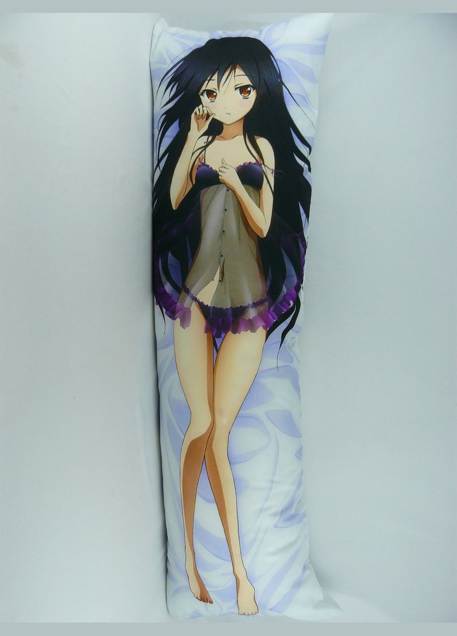 Дакiмакура 150 х 50 см Kuroyukihime Куроюкихиме Подушка обнімашка аніме двостороння знімна наволочка Viva (346057753)